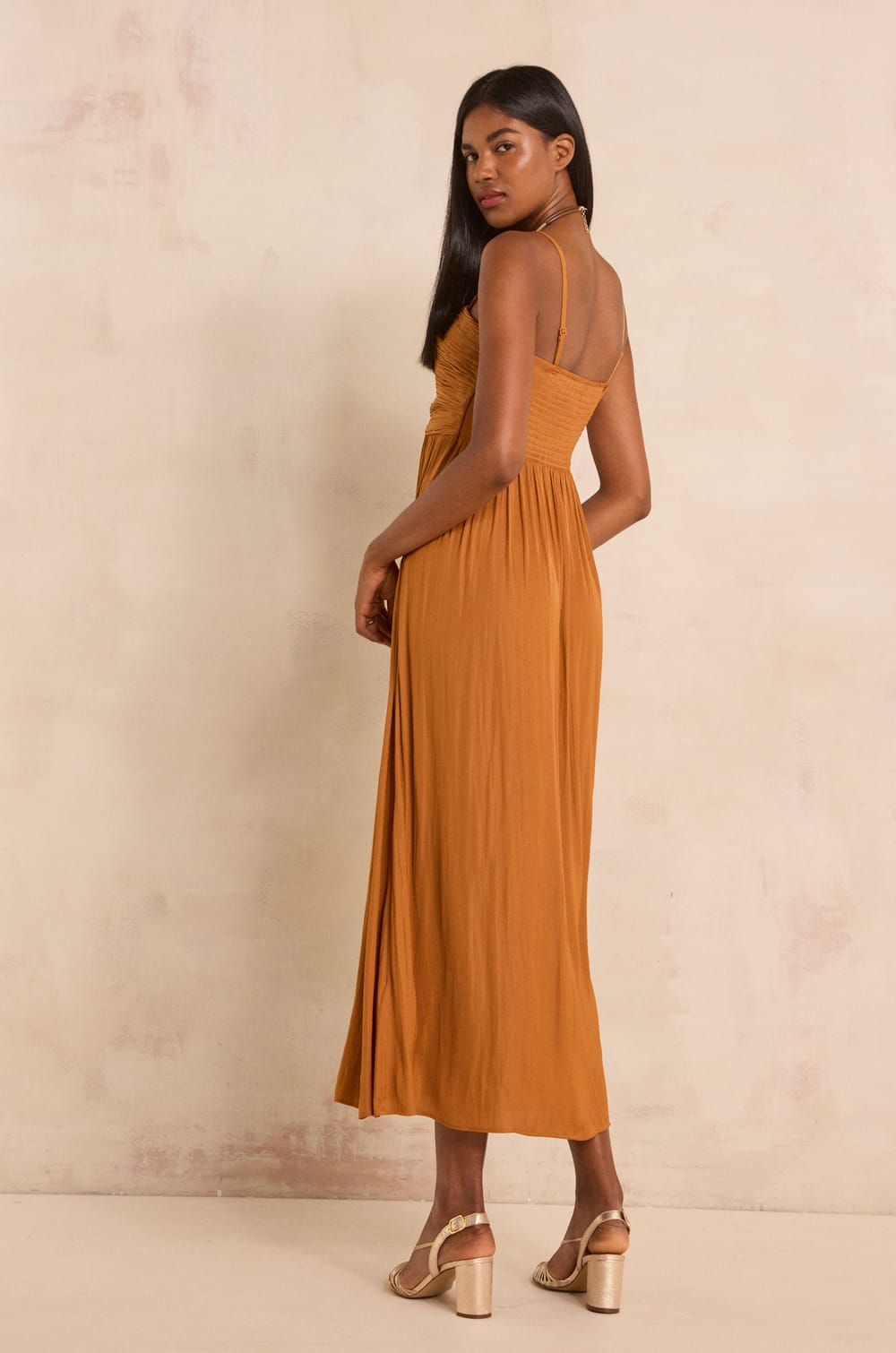 Flowy strapless dress PASSION;${refinementColor}