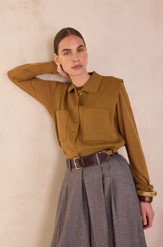 PETRA Sleeveless Cardigan;${refinementColor}