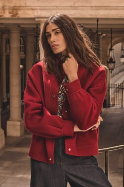 CHRIS blended wool jacket;${refinementColor}