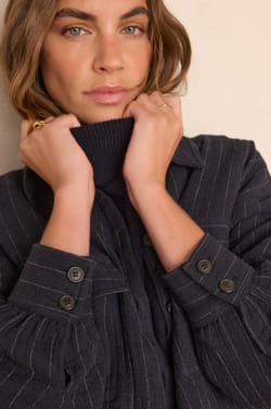 Chemisier CLARA en coton ray&eacute;;${refinementColor}