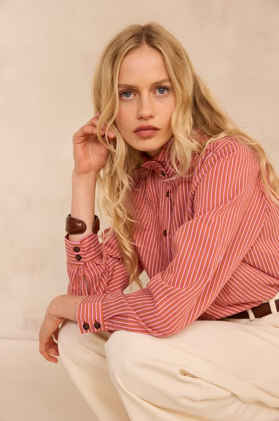MARTINA striped blouse;${refinementColor}