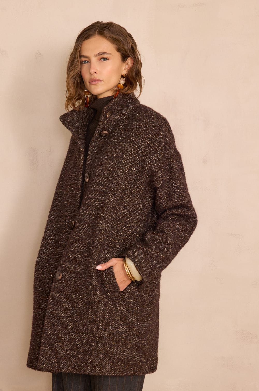 ARMANCE wool coat;${refinementColor}
