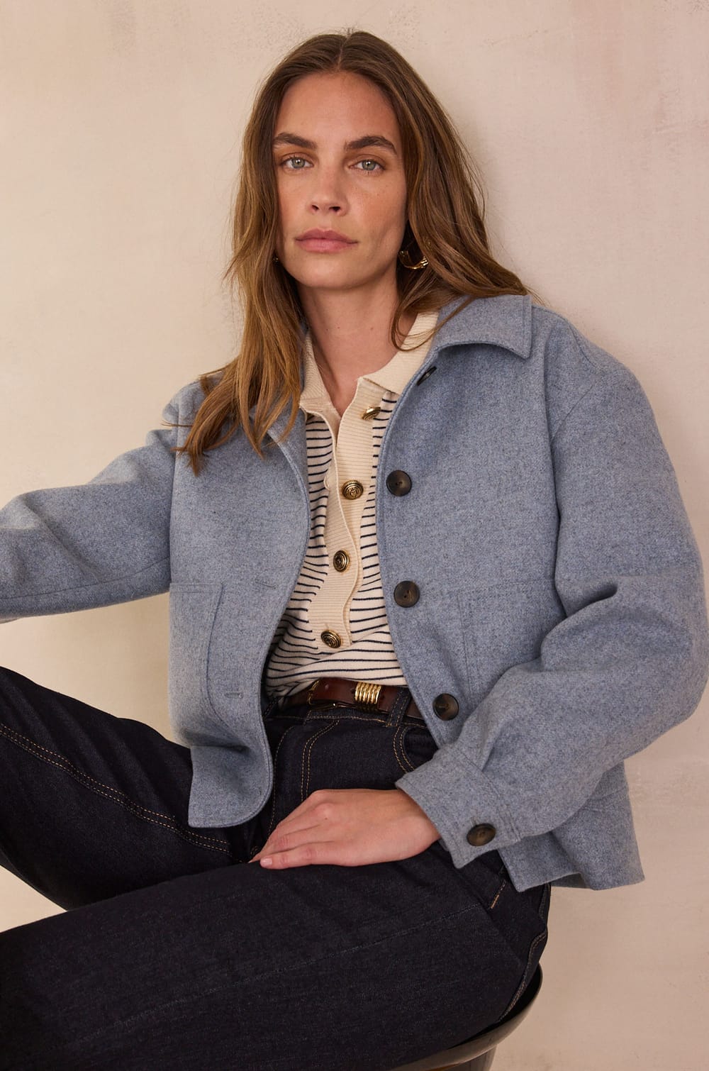 COLOMBE wool jacket;${refinementColor}