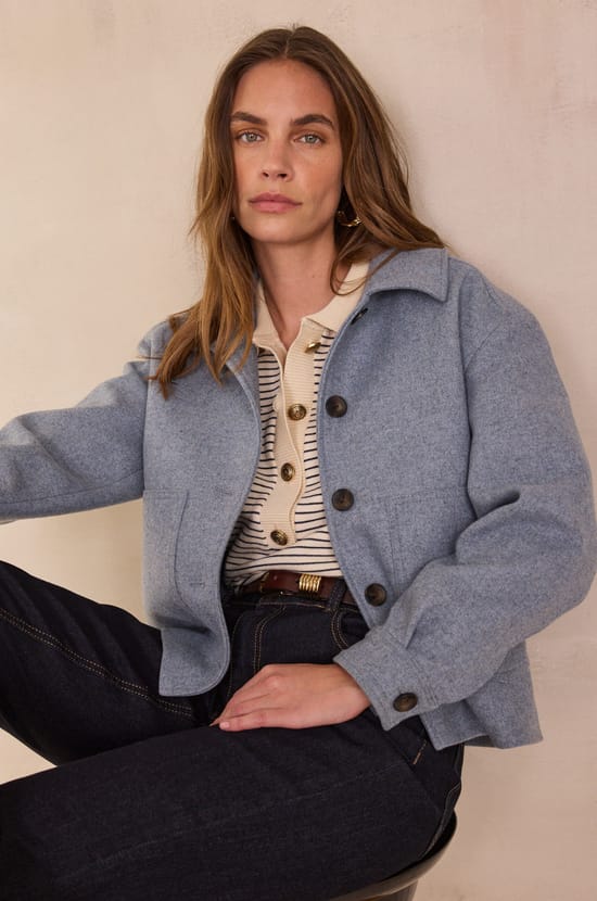 COLOMBE wool jacket;${refinementColor}