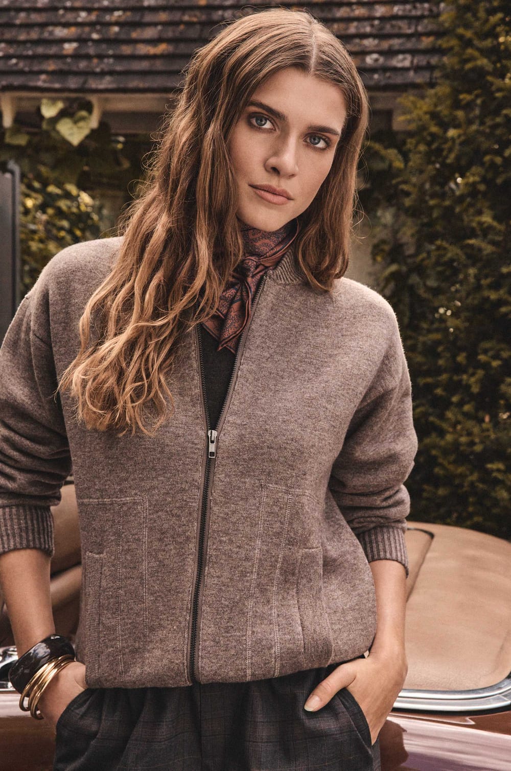 Unisex wool bomber jacket BAROUDEUR;${refinementColor}
