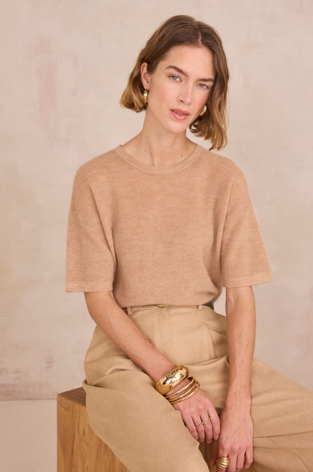 Mohair and wool jumper PAOLO BIS;${refinementColor}