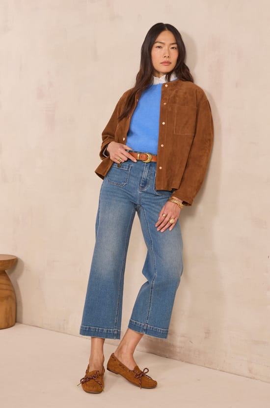 Phoebe 3/4 Sleeve Pullover;${refinementColor}