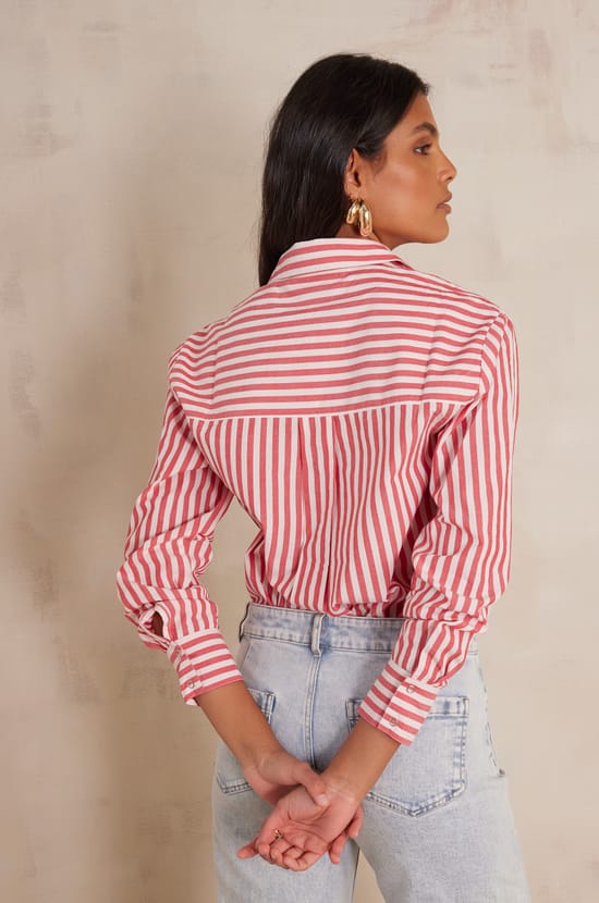 SAMY Striped Shirt;${refinementColor}