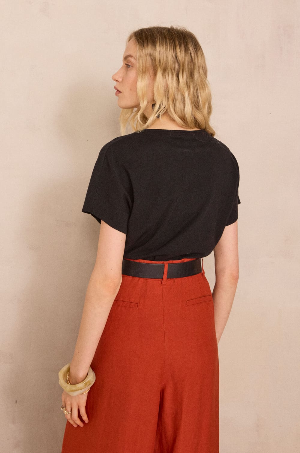 Pull &agrave; manches courtes en coton PRETTY;${refinementColor}