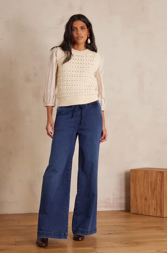 MALO denim joggers;${refinementColor}