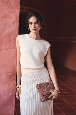 Priscilla sleeveless sweater;${refinementColor}