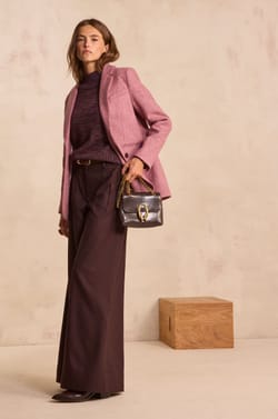 COURTNEY wool blend blazer jacket;${refinementColor}