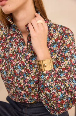 MALIBU floral blouse;${refinementColor}