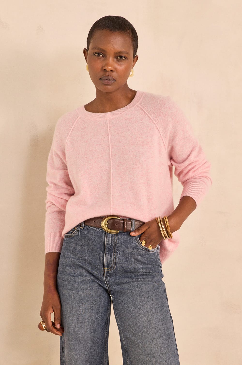 ARY long-sleeve cashmere sweater;${refinementColor}