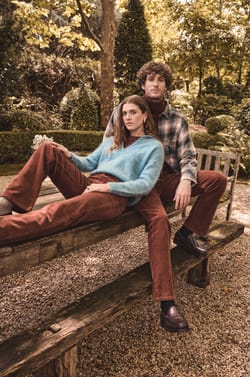 Pantalon en velours côtelé unisexe SAUVAGE;${refinementColor}