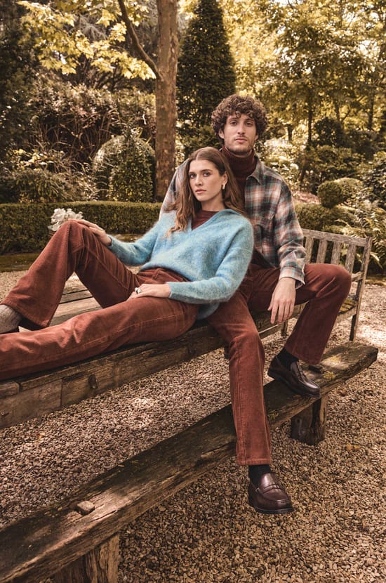Unisex corduroy trousers SAUVAGE;${refinementColor}