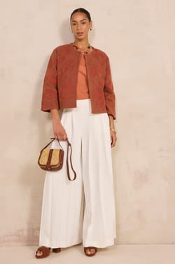 Short-sleeve cotton T-shirt LOREEN;${refinementColor}