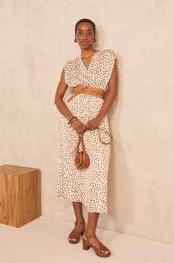 Straight dress with polka dots BELGIA;${refinementColor}