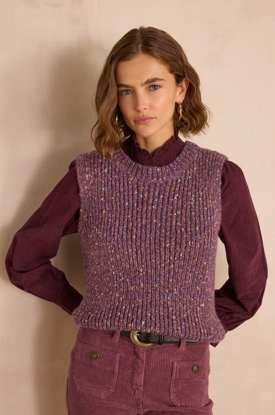 BOLTON sleeveless jumper;${refinementColor}