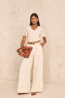 Embroidered short sleeve cotton T-shirt LOLA;${refinementColor}