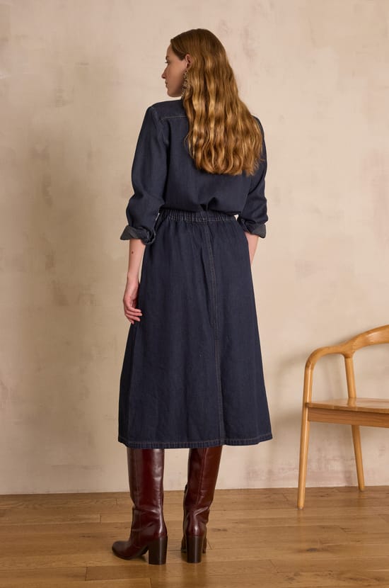 CHARLINE cotton skirt;${refinementColor}