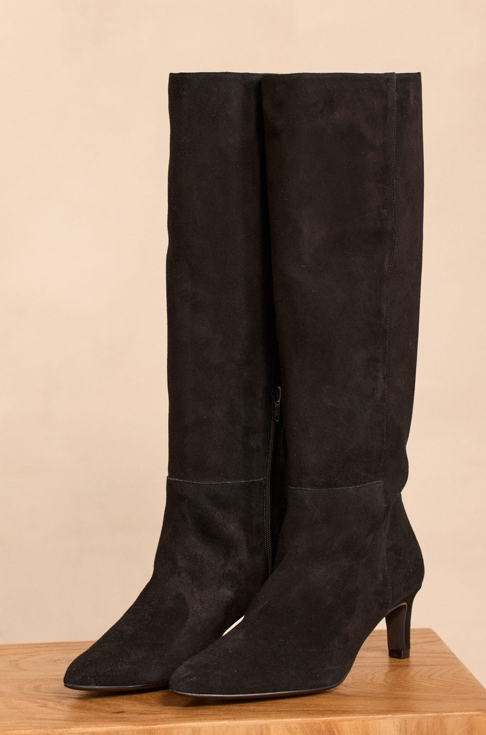 Bottes &agrave; talons en su&egrave;de OXANA ;${refinementColor}