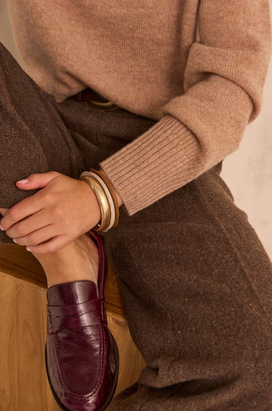 BRADLEY long sleeve cashmere sweater;${refinementColor}