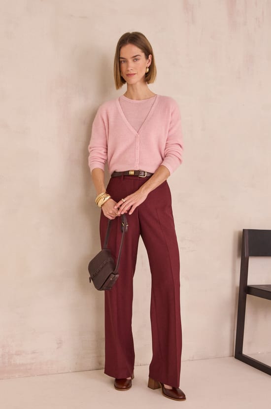 Mohair and wool cardigan PAOLO;${refinementColor}