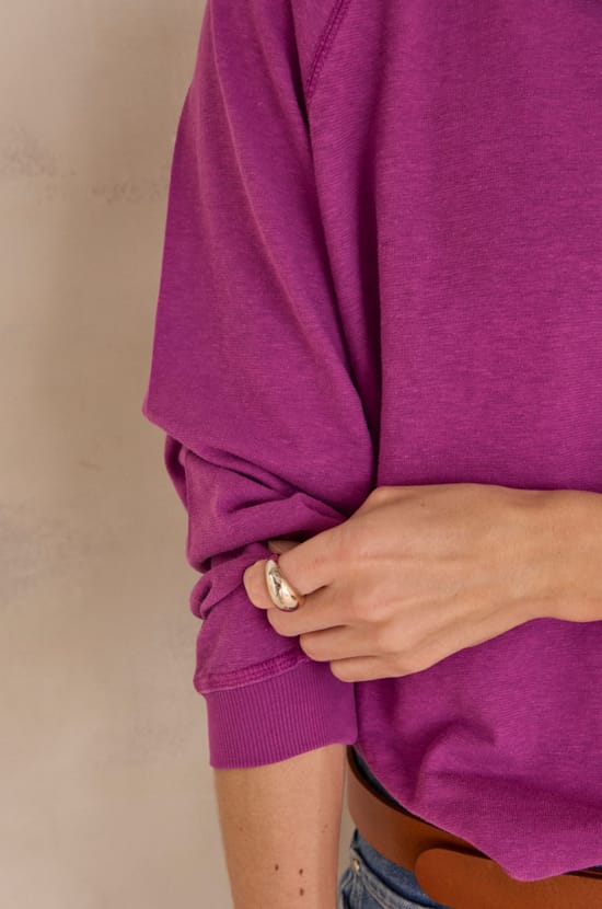 T-shirt en chanvre et coton LOUISON;${refinementColor}