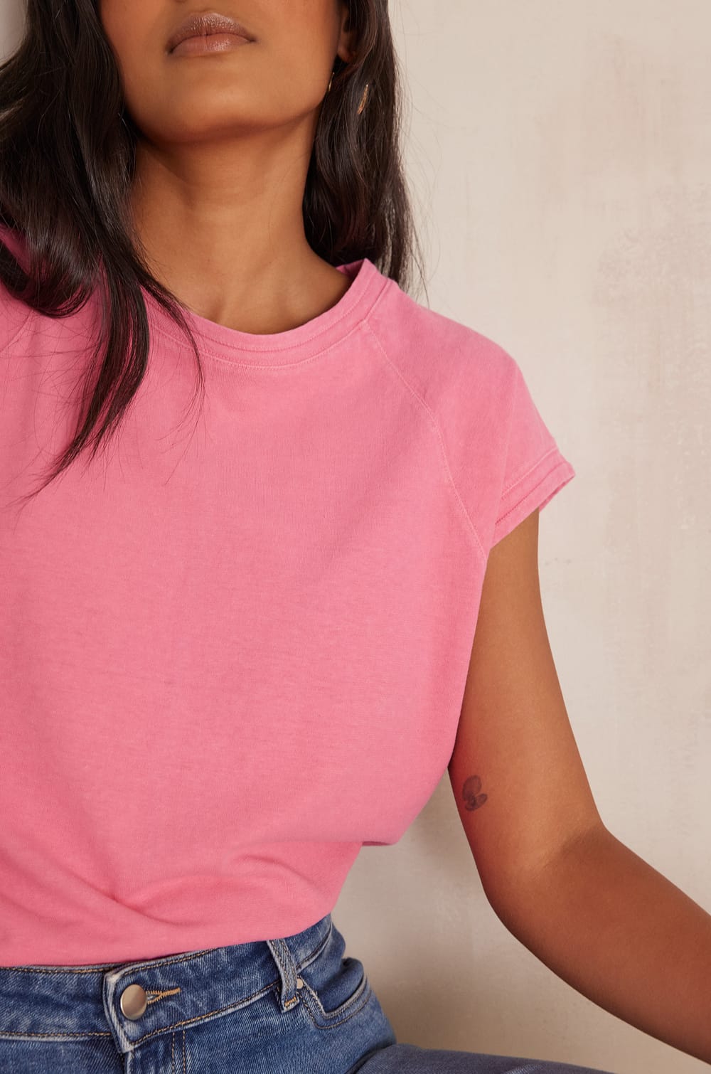 AURA cotton T-shirt;${refinementColor}