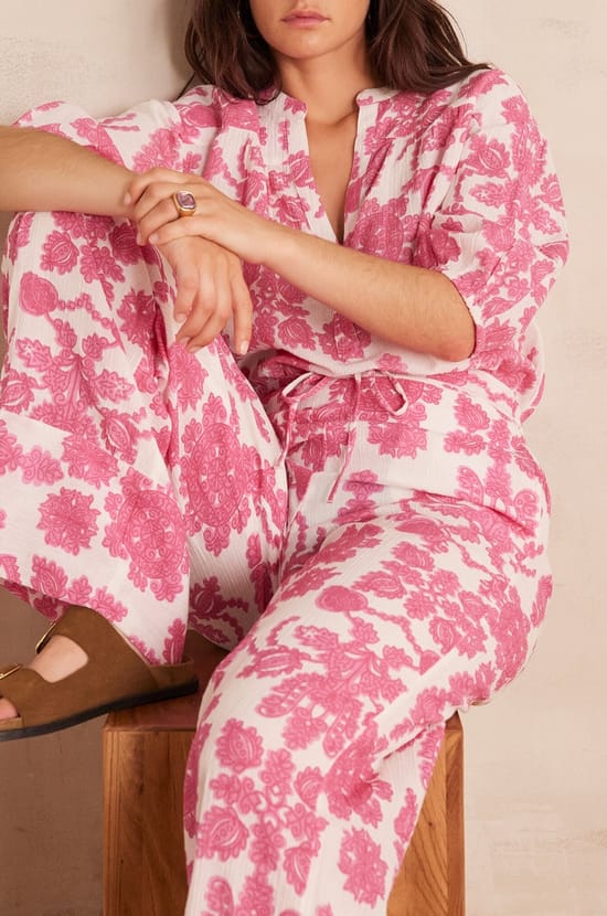 Pantalon PRINCE en coton;${refinementColor}