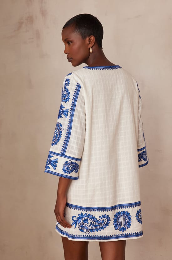 MARGUERITE cotton dress;${refinementColor}