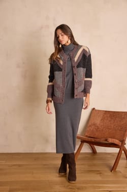 CHARLOTTE straight wool skirt;${refinementColor}