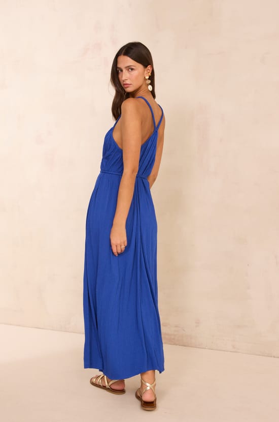 Flowy strap dress PIA;${refinementColor}