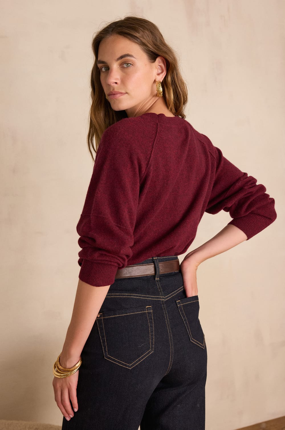 ARY jumper in 100% recycled cashmere;${refinementColor}