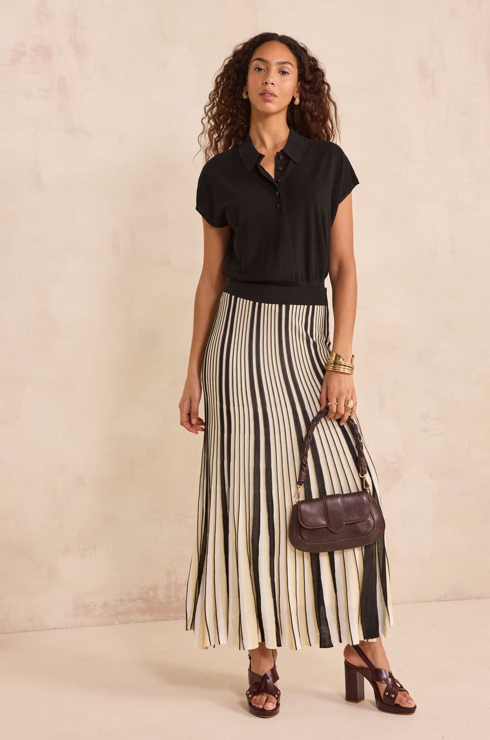 OZIRIS Pleated Mesh Skirt;${refinementColor}