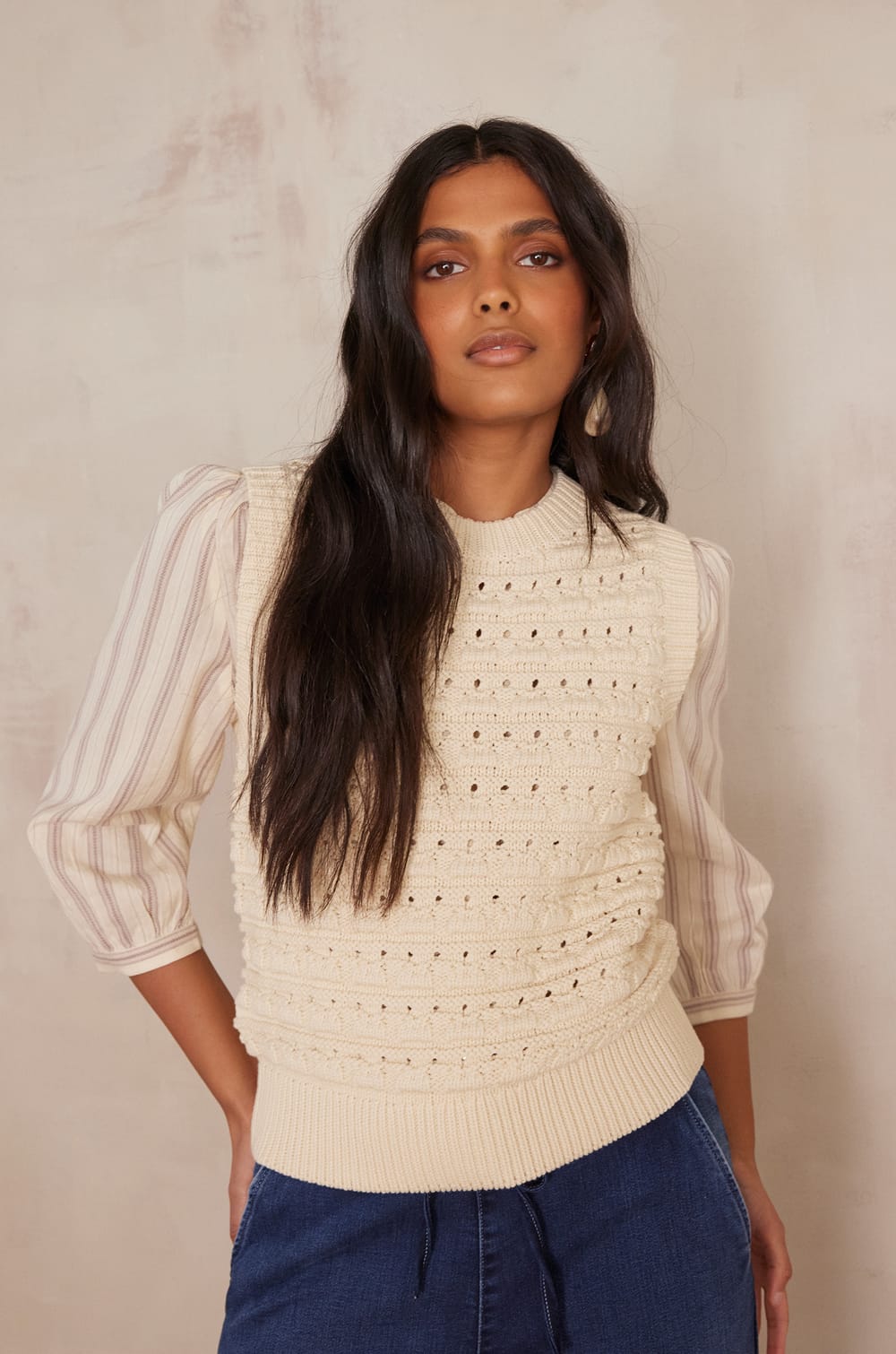 Pull BIANCA en coton;${refinementColor}