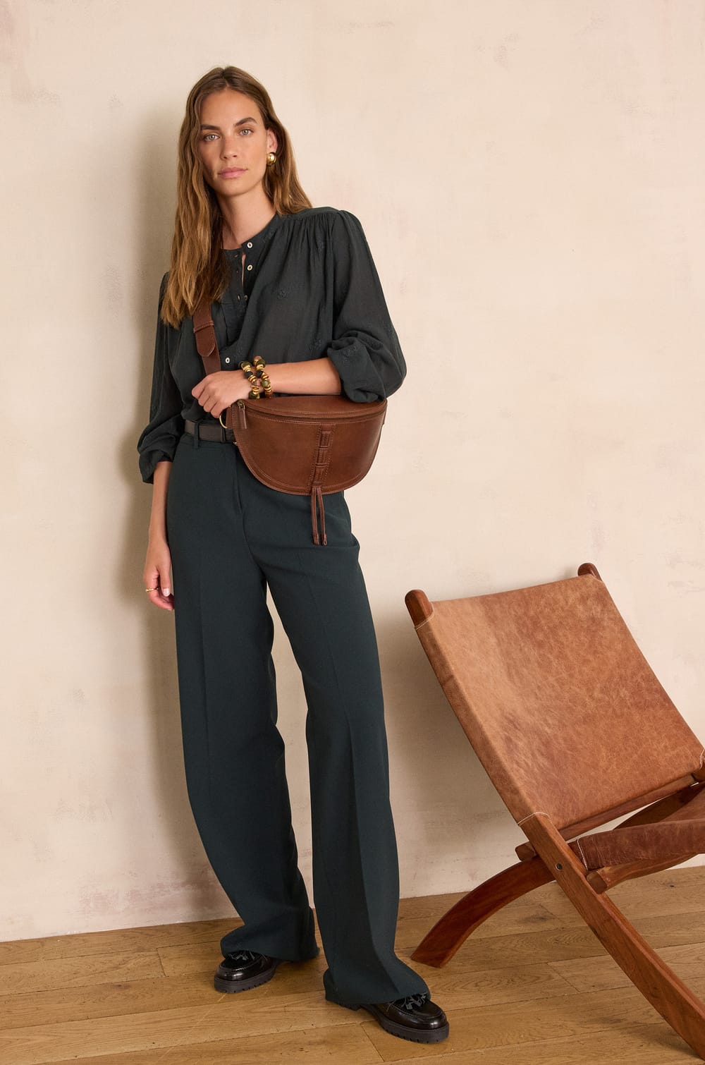 LAYLA wide-leg trousers;${refinementColor}