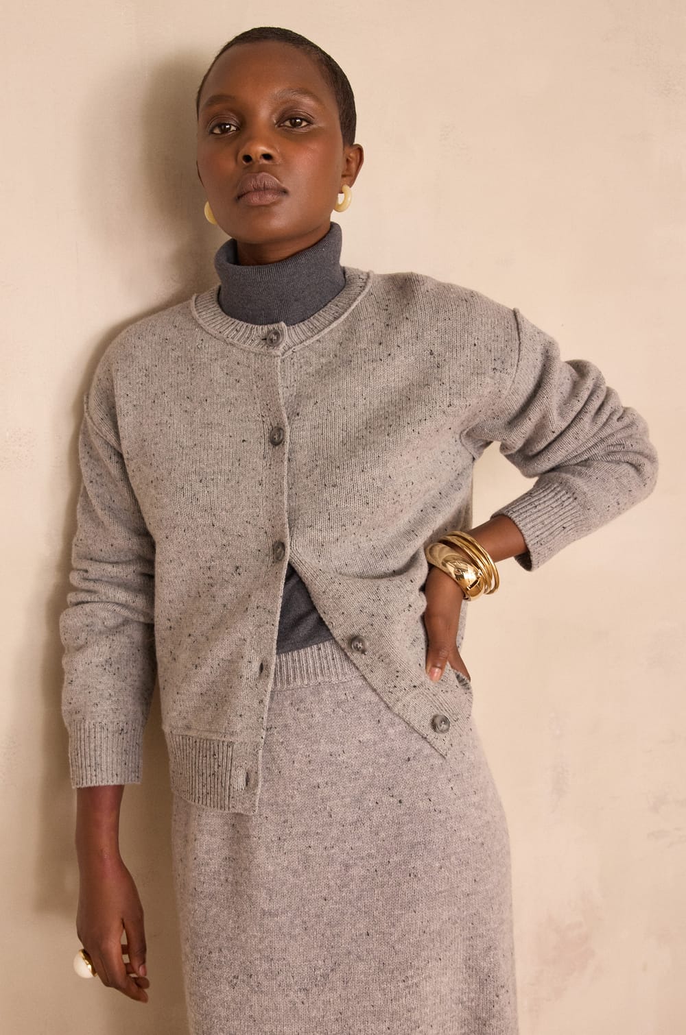 BAWER 100% wool cardigan;${refinementColor}