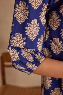 LEANA printed cotton dress;${refinementColor}