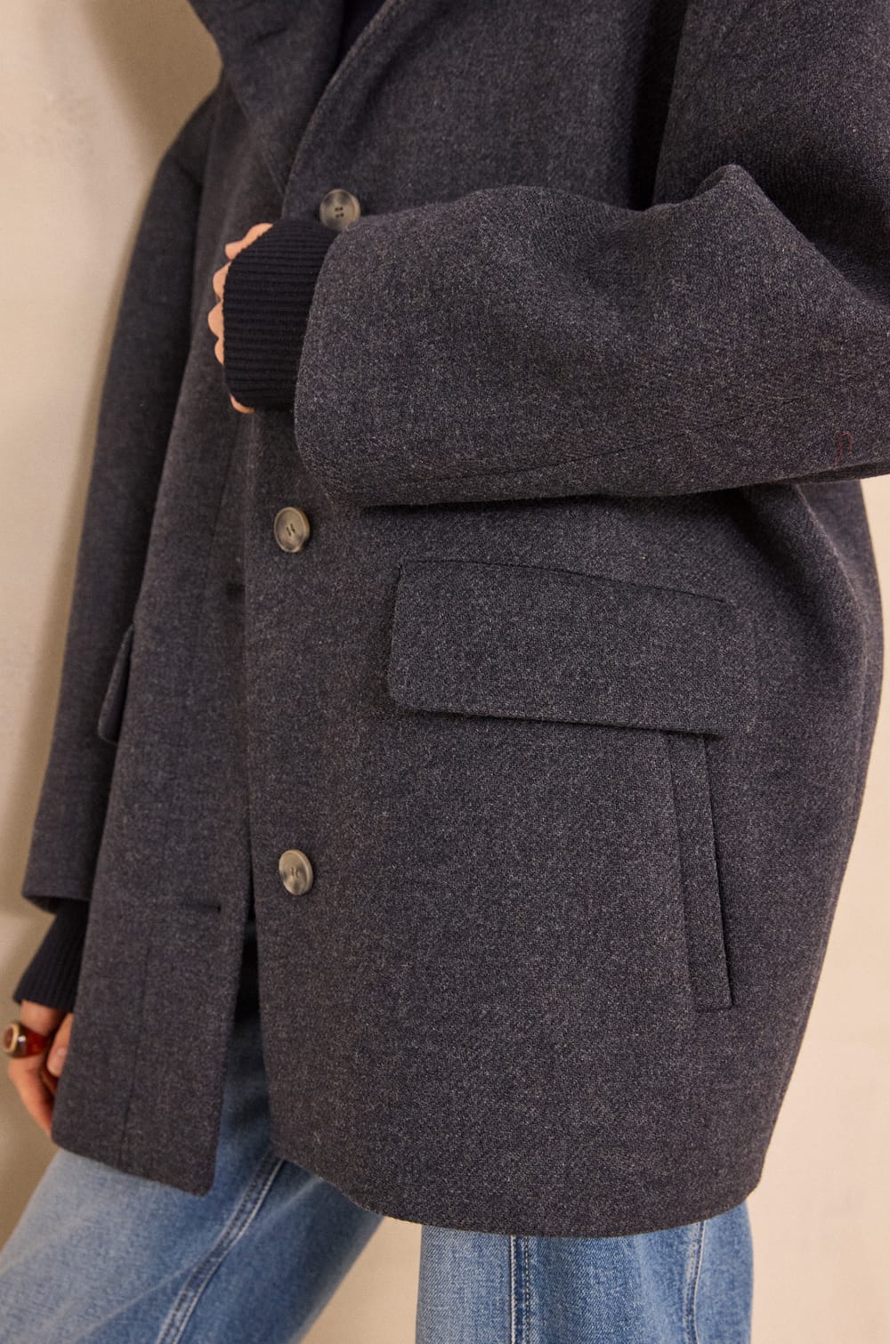 CELIA blend wool coat;${refinementColor}
