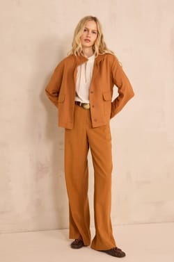 TAMINA wide linen blend pants;${refinementColor}