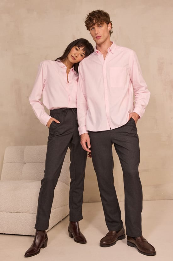 CAMILLE unisex cigarette pants;${refinementColor}