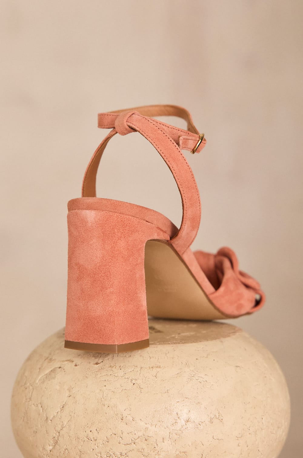 100% leren sandalen met hak SWEET;${refinementColor}