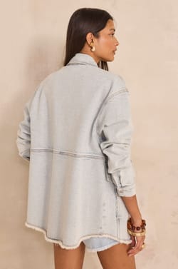 Unisex long-sleeve denim shirt ENVOUTANT;${refinementColor}
