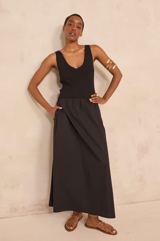 BYS two-tone trapeze dress;${refinementColor}