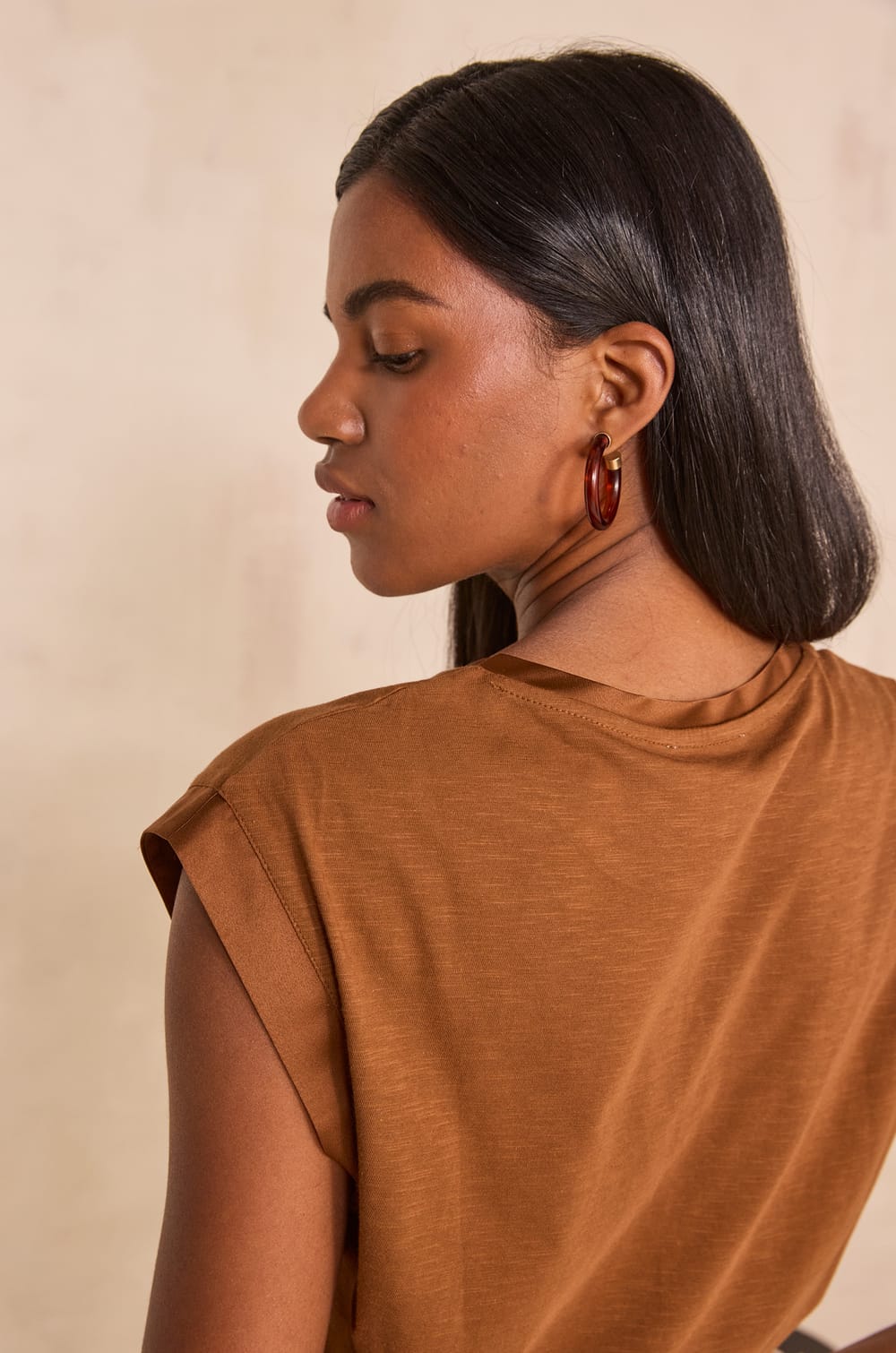 TERENCE cotton sleeveless T-shirt;${refinementColor}