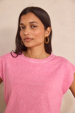 T-shirt &agrave; manches courte en chanvre et coton LOIC;${refinementColor}