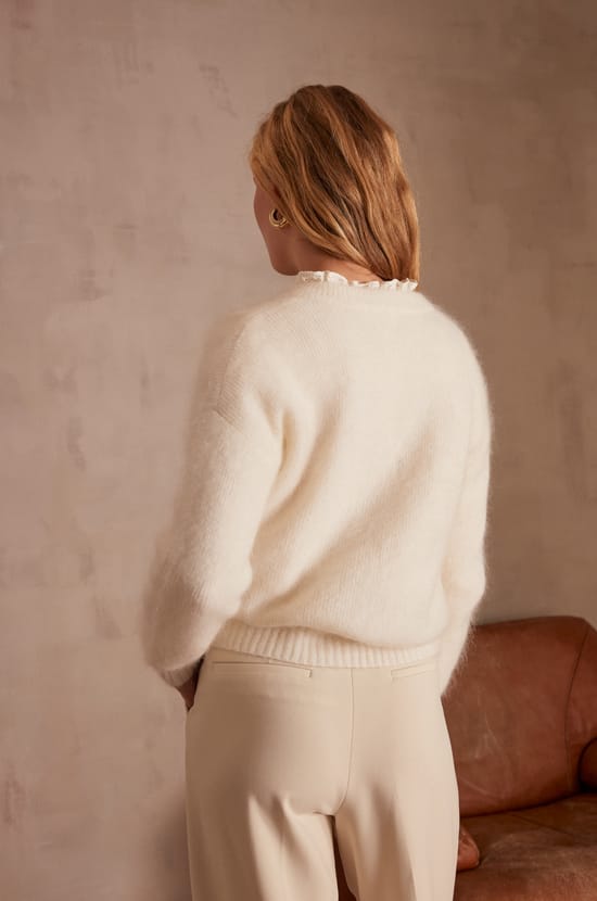 LOU mohair cardigan;${refinementColor}