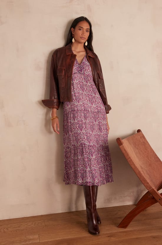 Robe ALBINA imprim&eacute;e;${refinementColor}
